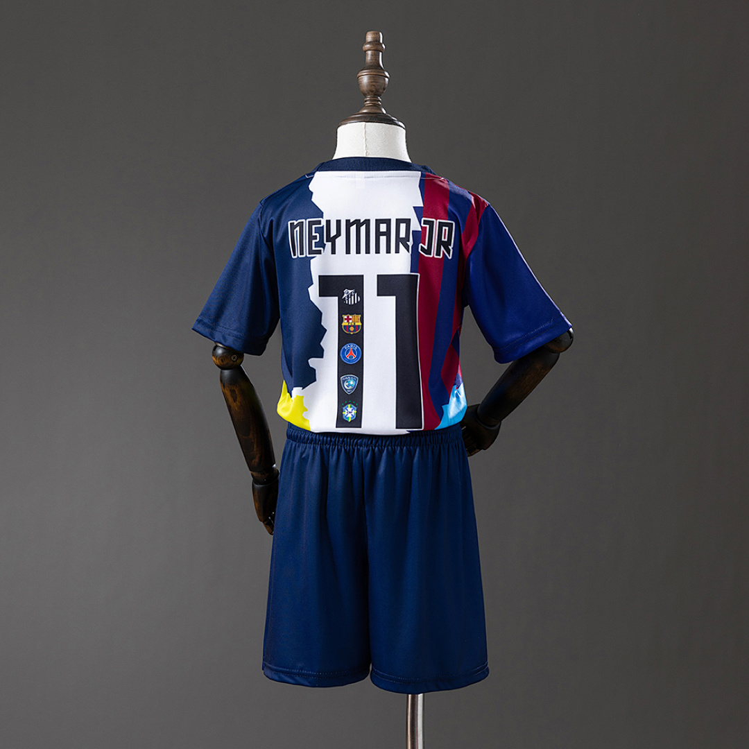 Neymar jr 25/26 Commemorative kids kit Jersey SIZE 16-28 11