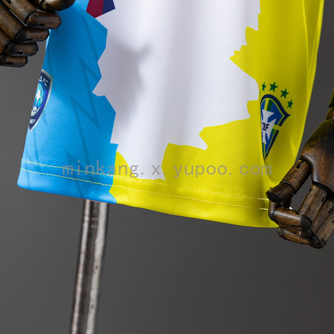 Neymar jr 25/26 Commemorative kids kit Jersey SIZE 16-28 10