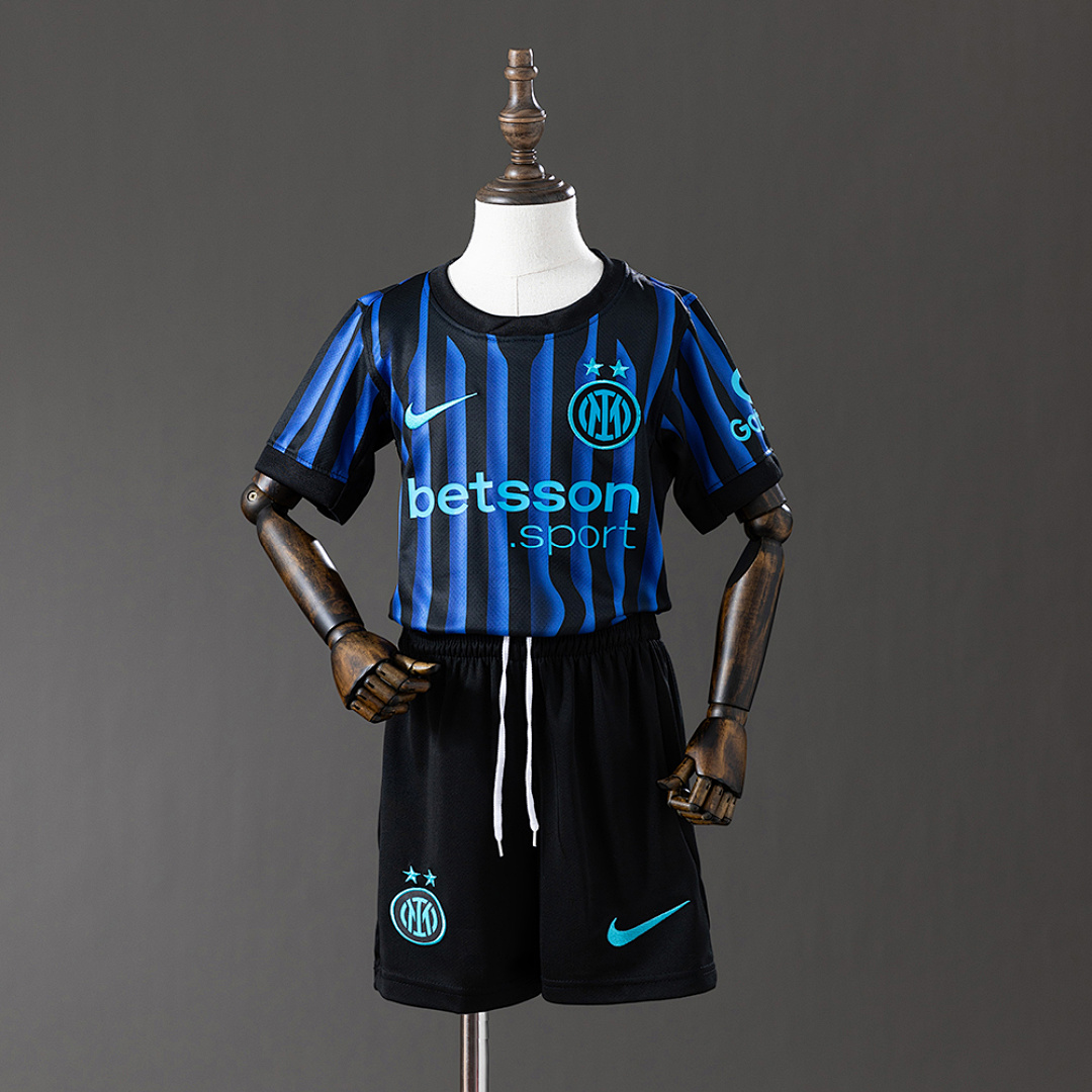 Inter Milan 25/26 Home kids kit Jersey SIZE 16-28