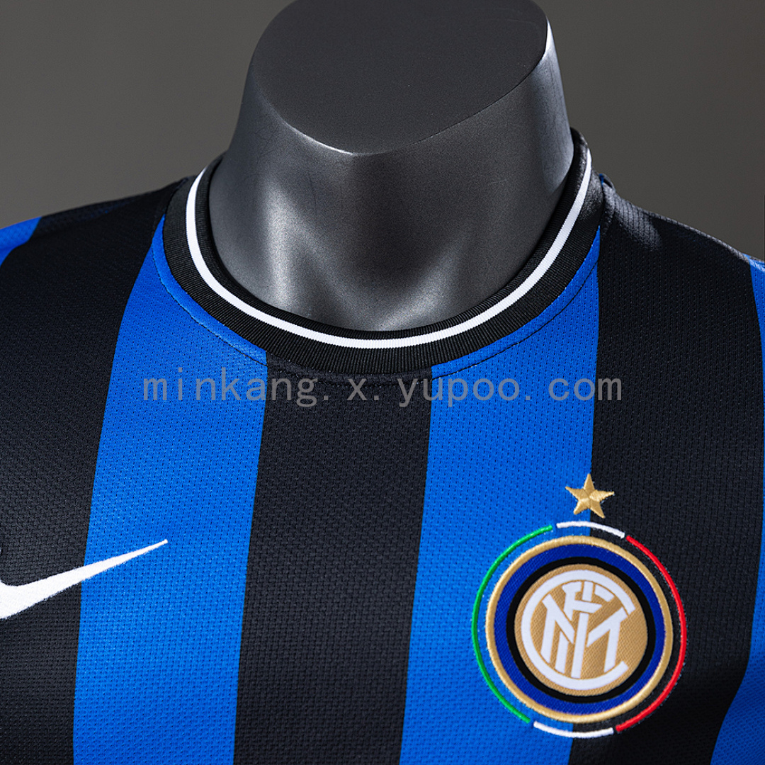 Inter Milan 09/10 Player Version Retro Home Jersey S-3XL 7