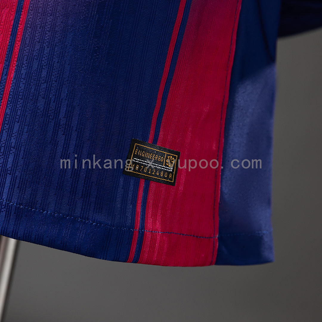 Barcelona 25/26 Home Long Sleeve Player Version Jersey S-3XL 3