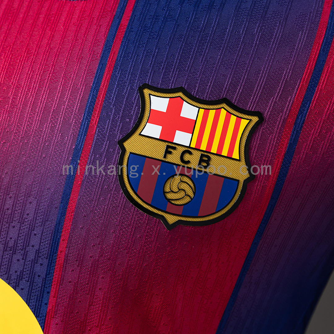 Barcelona 25/26 Home Long Sleeve Player Version Jersey S-3XL 5