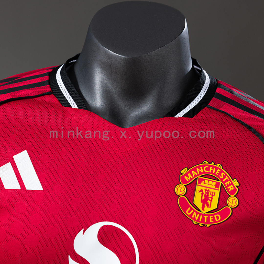 M-U 25/26 Home Long Sleeve Player Version Jersey S-3XL 7
