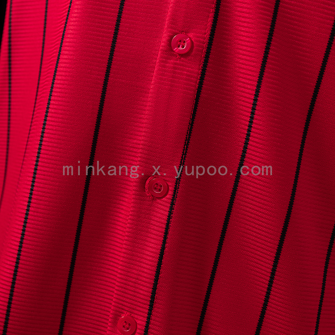 M-U 25/26 US Pack Full-Button Baseball Jersey Red 8