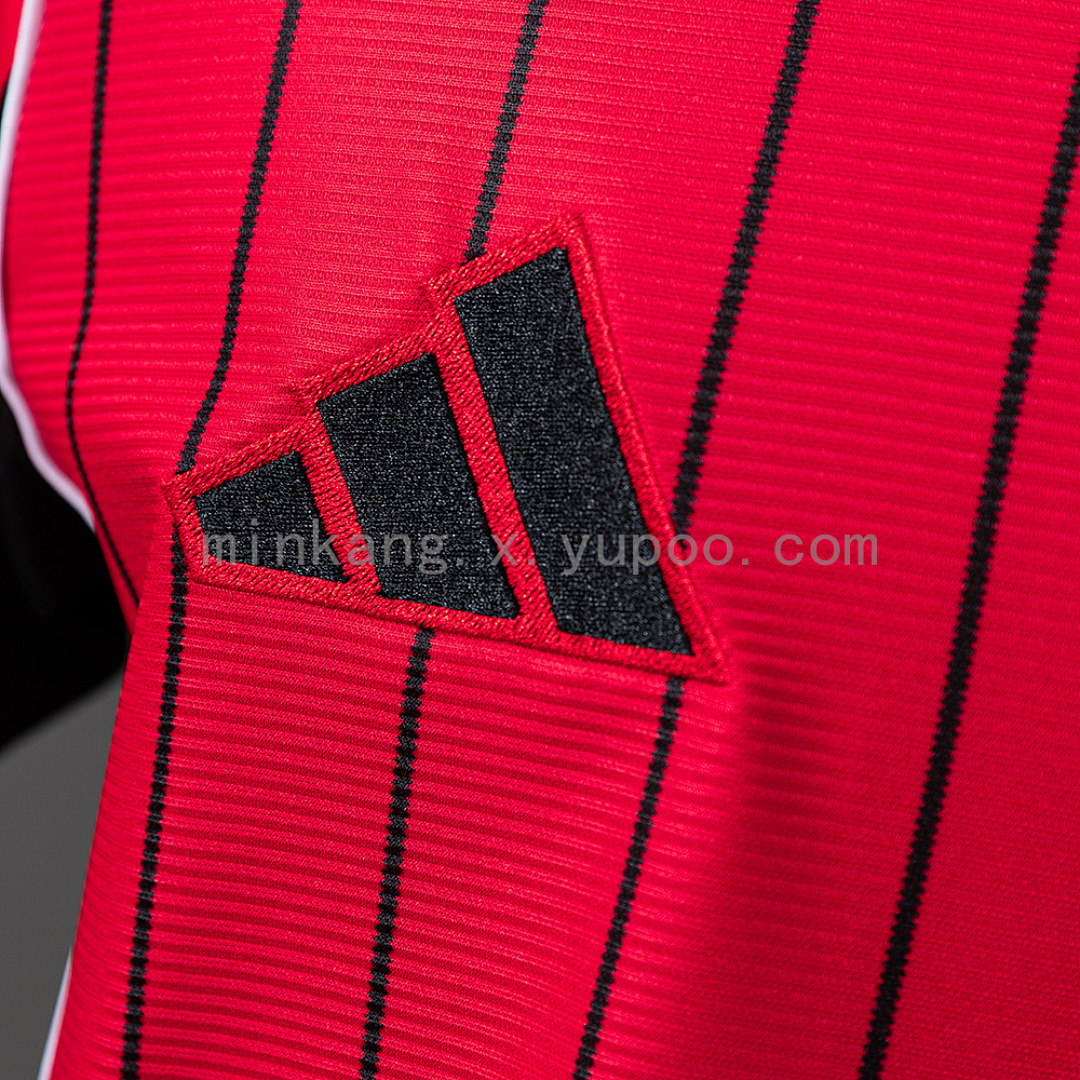M-U 25/26 US Pack Full-Button Baseball Jersey Red 6