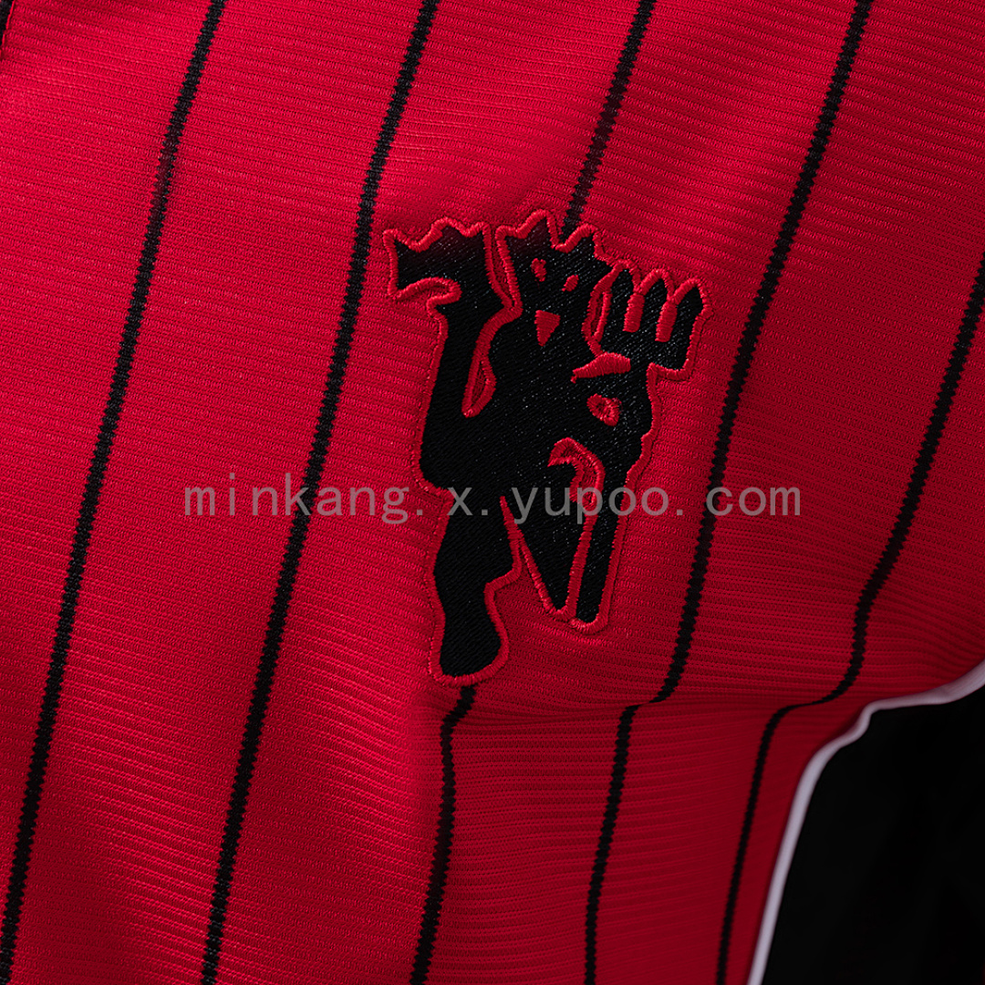 M-U 25/26 US Pack Full-Button Baseball Jersey Red 5