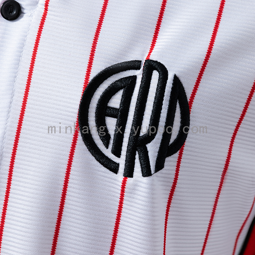 River Plate 25/26 US Pack Full-Button Baseball Jersey White S-XXL 6