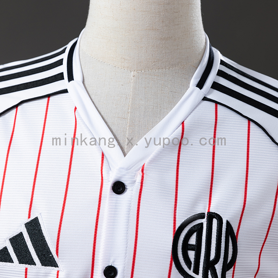 River Plate 25/26 US Pack Full-Button Baseball Jersey White S-XXL 7
