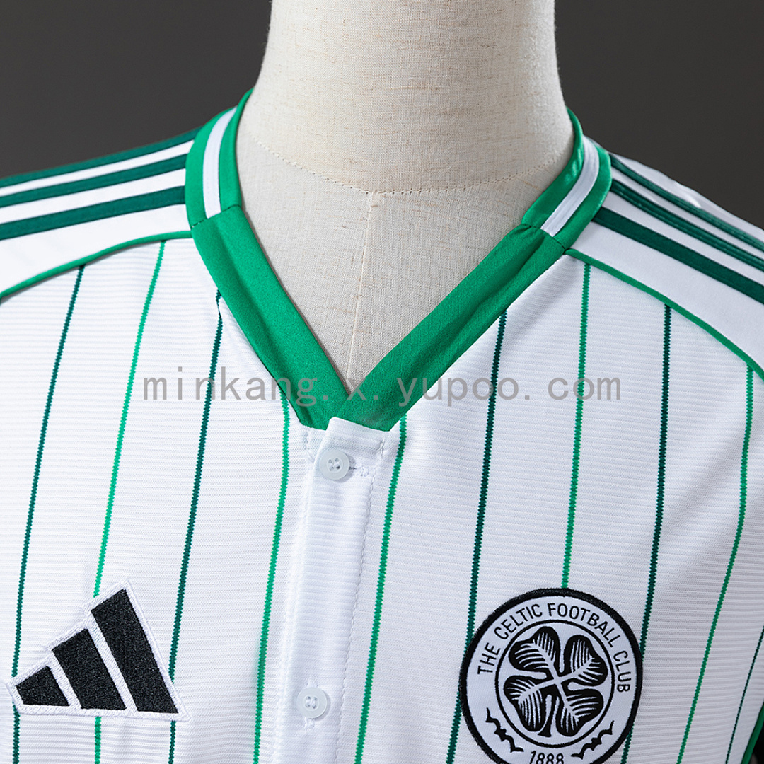 Celtic 25/26 US Pack Full-Button Baseball Jersey White S-XXL 4