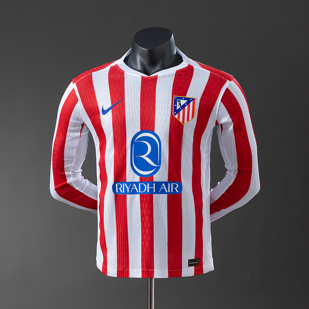 25/26 Player Long Sleeve Atletico Madrid Home Jersey S-3XL 9