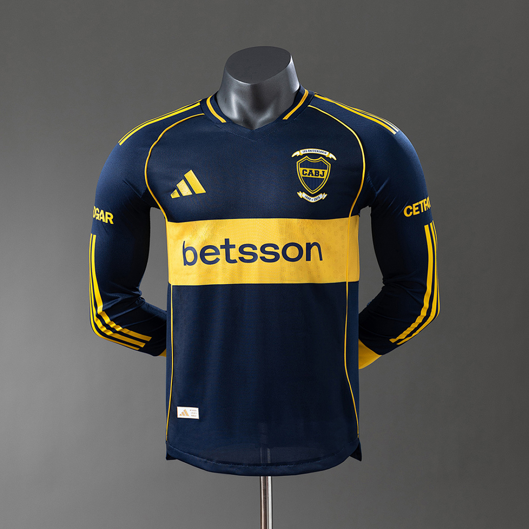 Boca Juniors 25/26 Player Version Home Long Sleeve Jersey S-4XL 9