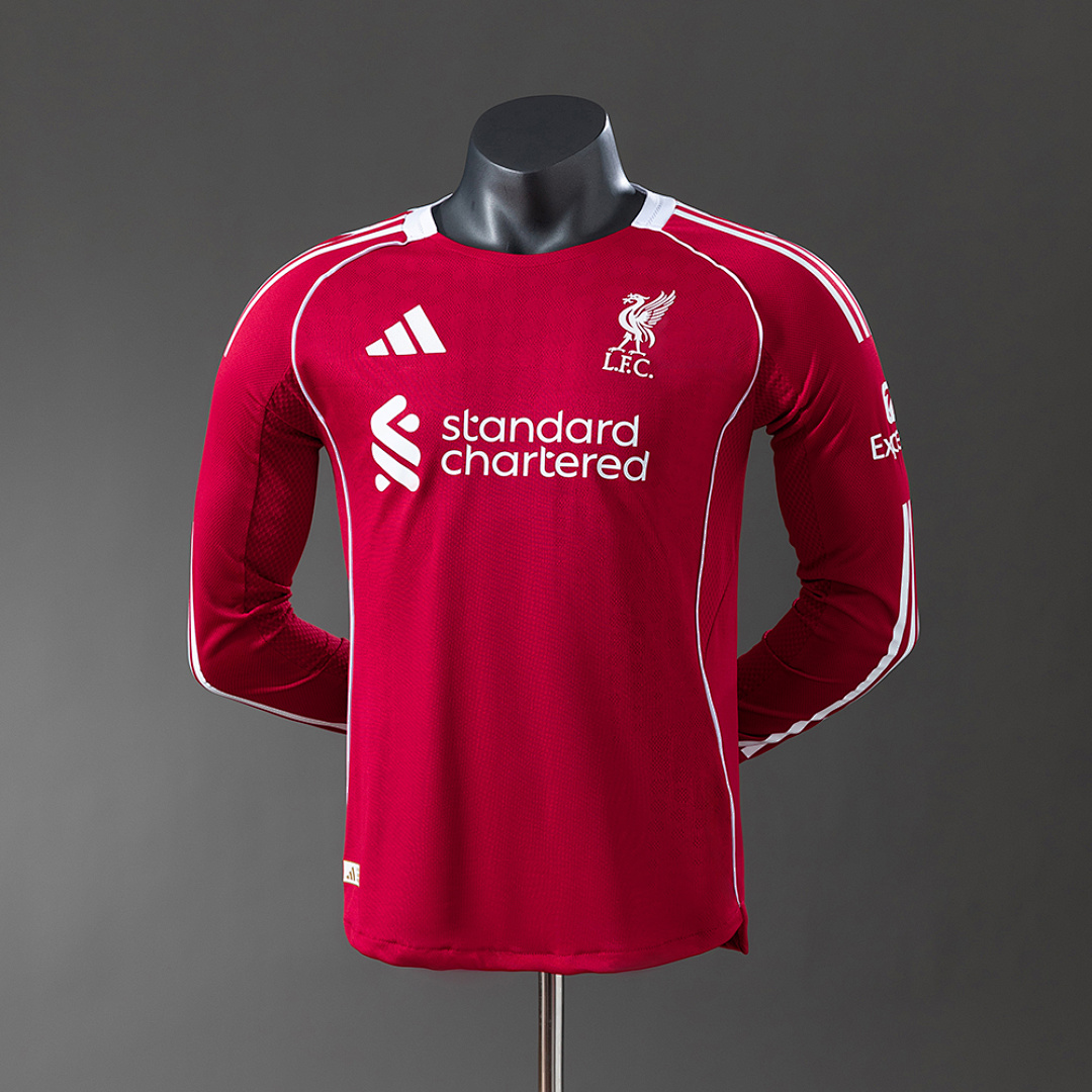 LFC 25/26 Player Version Home Long Sleeve Jersey S-3XL 2