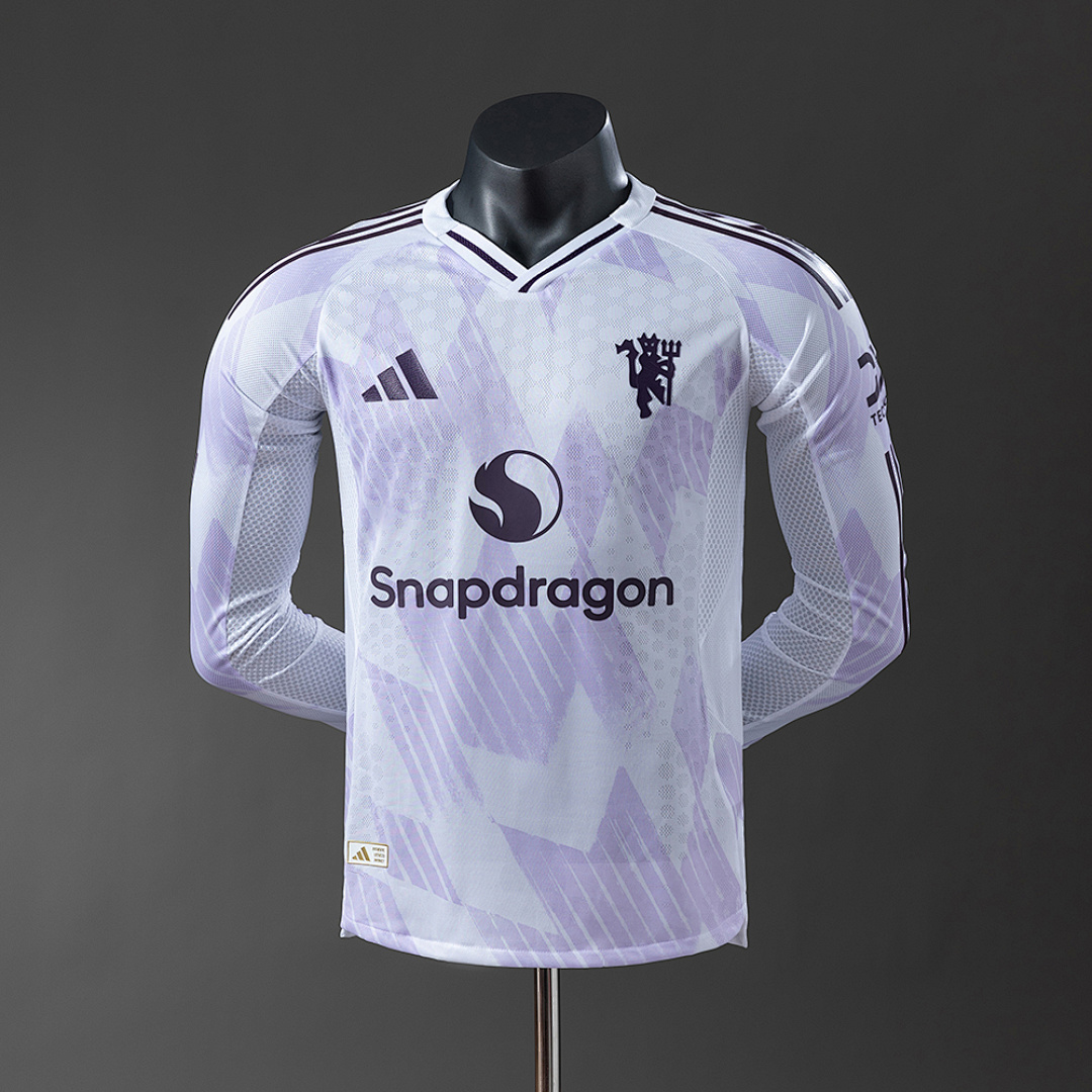 M-U 25/26 Player Version Away Long Sleeve Jersey S-3XL 9