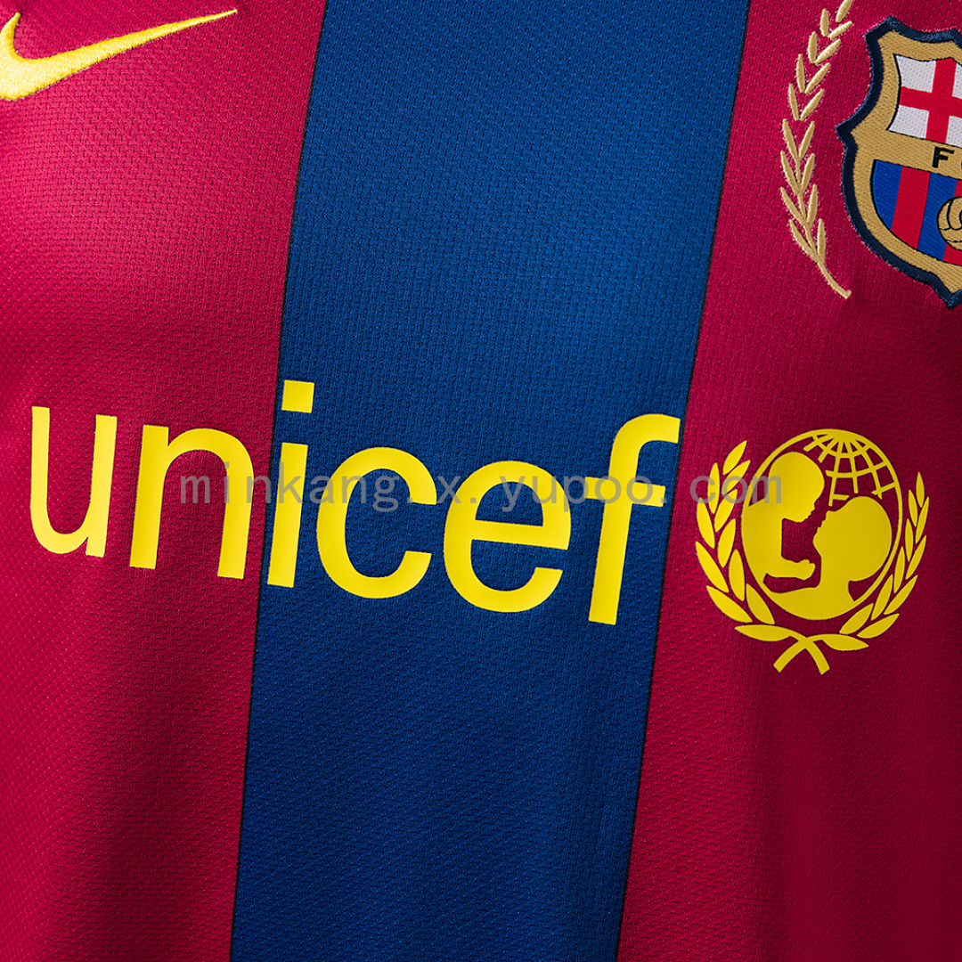 Barcelona 07/08 Player Version Retro Home Jersey S-3XL 5