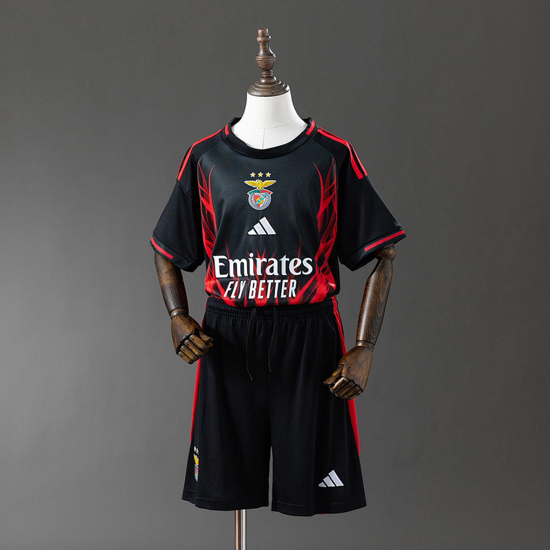 Benfica 25/26 Kids Kit Black Training Jersey Size：16-28 11