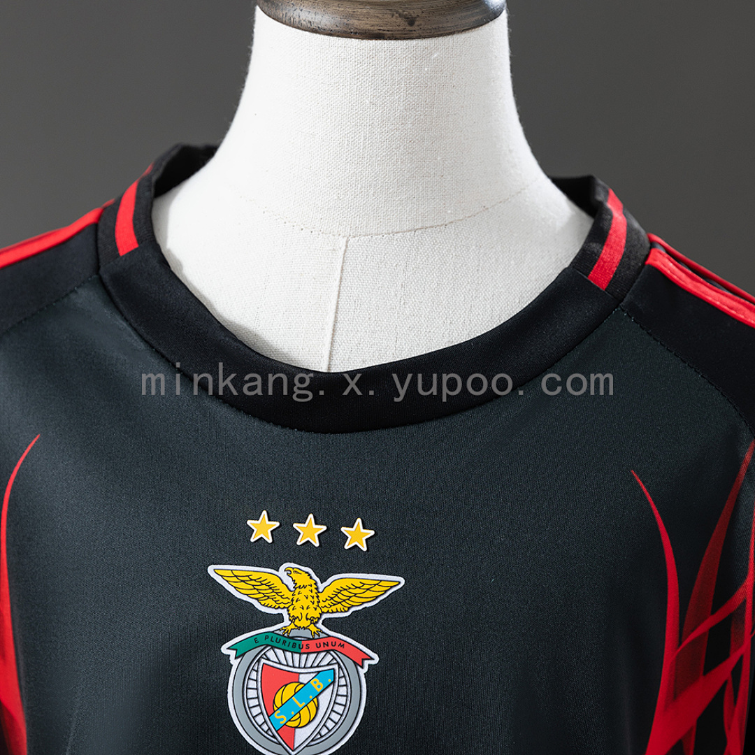Benfica 25/26 Kids Kit Black Training Jersey Size：16-28 7