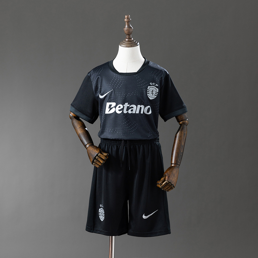 Sporting Lisbon 25/26 Kids Kit Away Jersey Size:16-28
