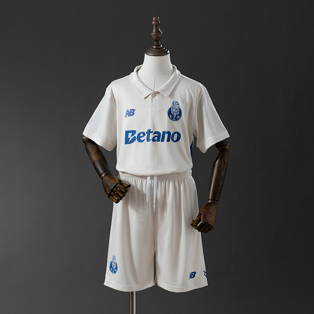 Porto 25/26 Kids Kit Third Jersey Size：16-28 2