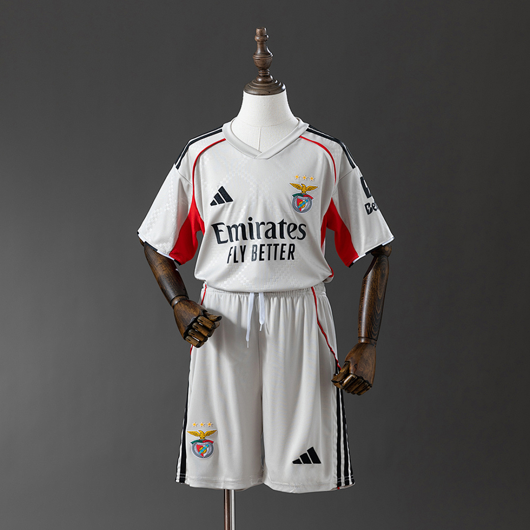 Benfica 25/26 Kids Kit Away Jersey Size：16-28 2
