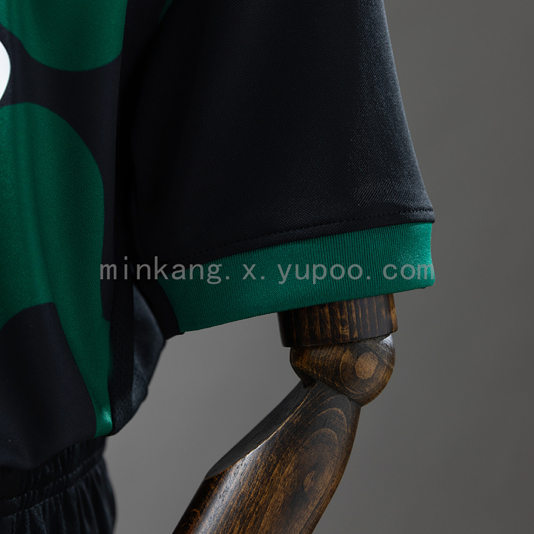 Sporting Lisbon 25/26 Kids Kit Alternative Jersey Black Size：16-28 4