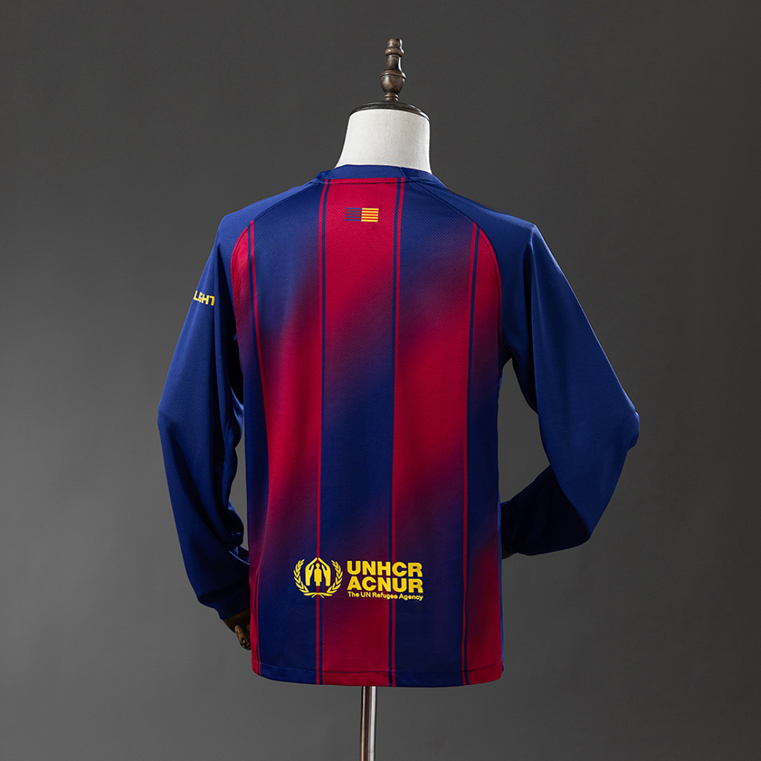 Barcelona 25/26 Home Long Sleeve Jersey S-4XL 3