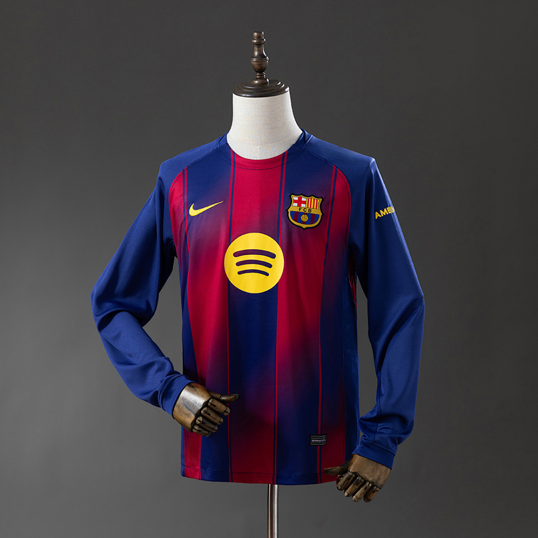Barcelona 25/26 Home Long Sleeve Jersey S-4XL 2