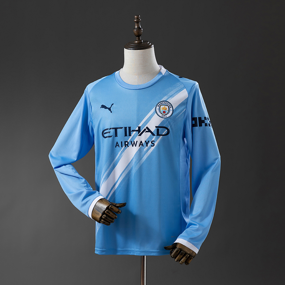 Manchester City 25/26 Home Long Sleeve Jersey S-4XL 9