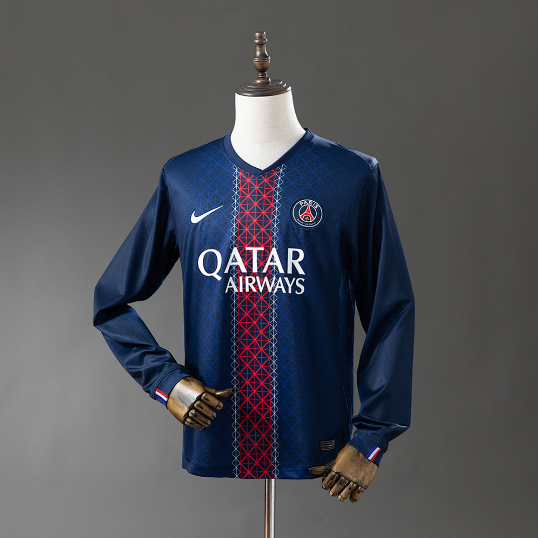 PSG 25/26 Home Long Sleeve Jersey S-4XL 9