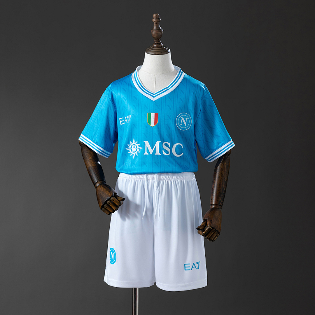 Napoli 25/26 Home kids kit Jersey SIZE 16-28 12