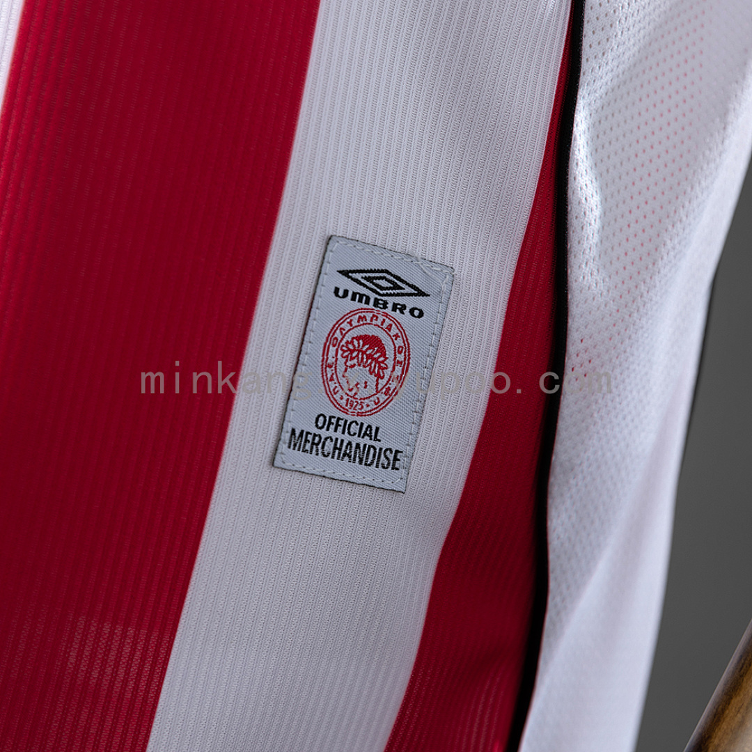 Olympiacos 01/02 Home Retro Jersey S-XXL 3