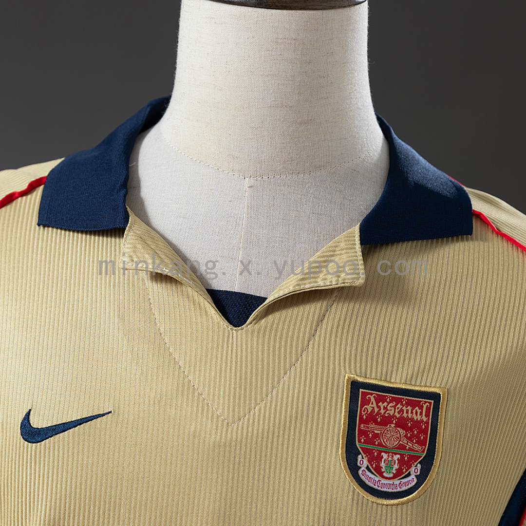 Arsenal 01/02 Away long sleeve Retro Jersey S-XXL 7