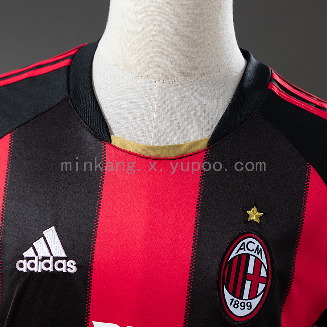 AC Milan 10/11 Home Long Sleeve Retro Jersey S-XXL 4