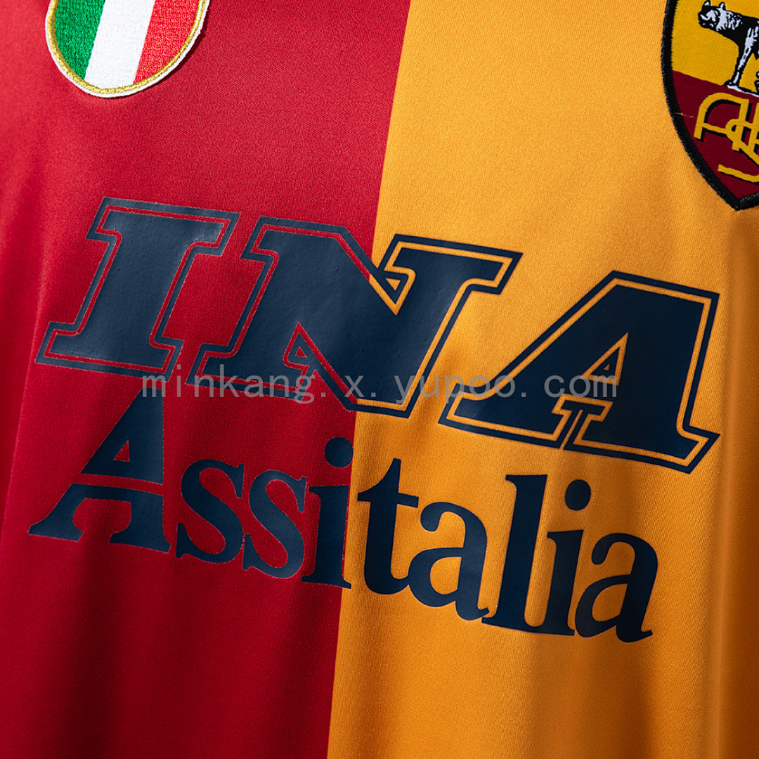 Roma 01/02 Champion Edition Long Sleeve Retro Jersey S-XXL 5