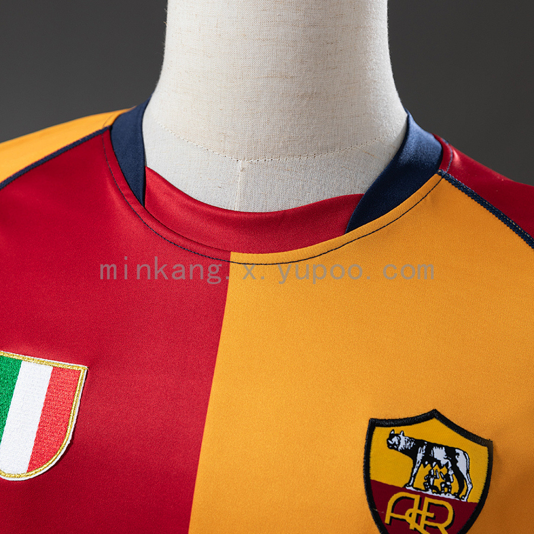 Roma 01/02 Champion Edition Long Sleeve Retro Jersey S-XXL 6