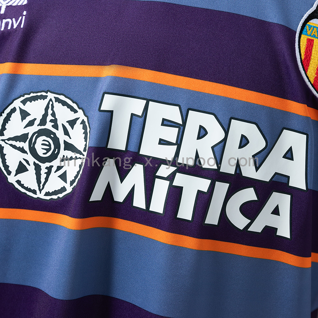 Valencia 99/00 Third Away Retro Jersey S-XXL 6