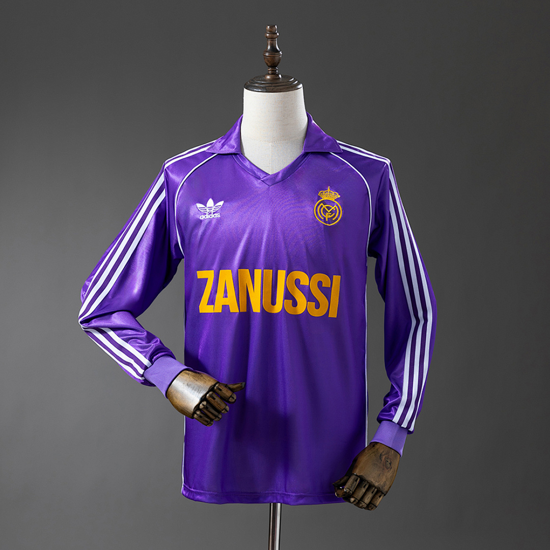 Real Madrid 84/85 Away Long Sleeve Retro Jersey S-XXL 8
