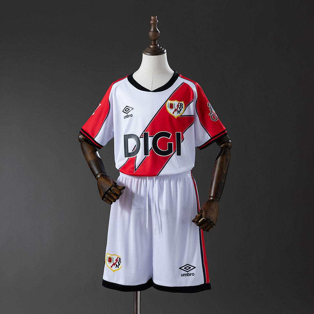 Rayo Vallecano 25/26 Home Kids Size: 16-28