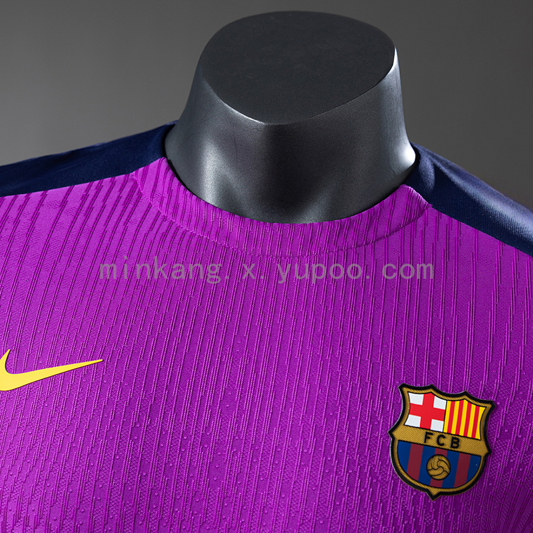 Barcelona 25/26 Pre-match training Player Version-Purple Jersey S-3XL 7