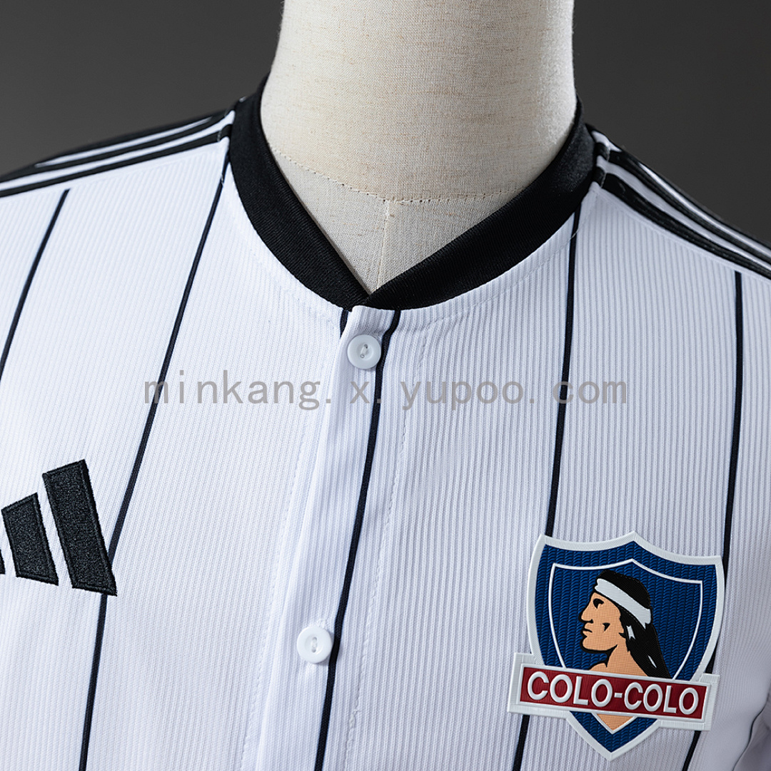 Colo Colo 25/26 US Pack Full-Button Baseball Jersey White S-4XL 4