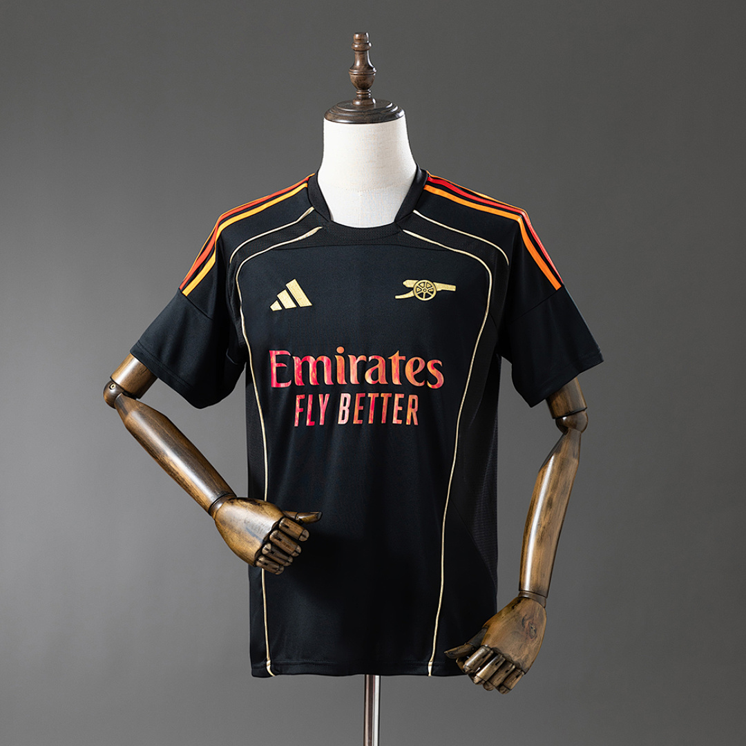 Arsenal 25/26 Retro-style collaboration - Black Jersey S-4XL