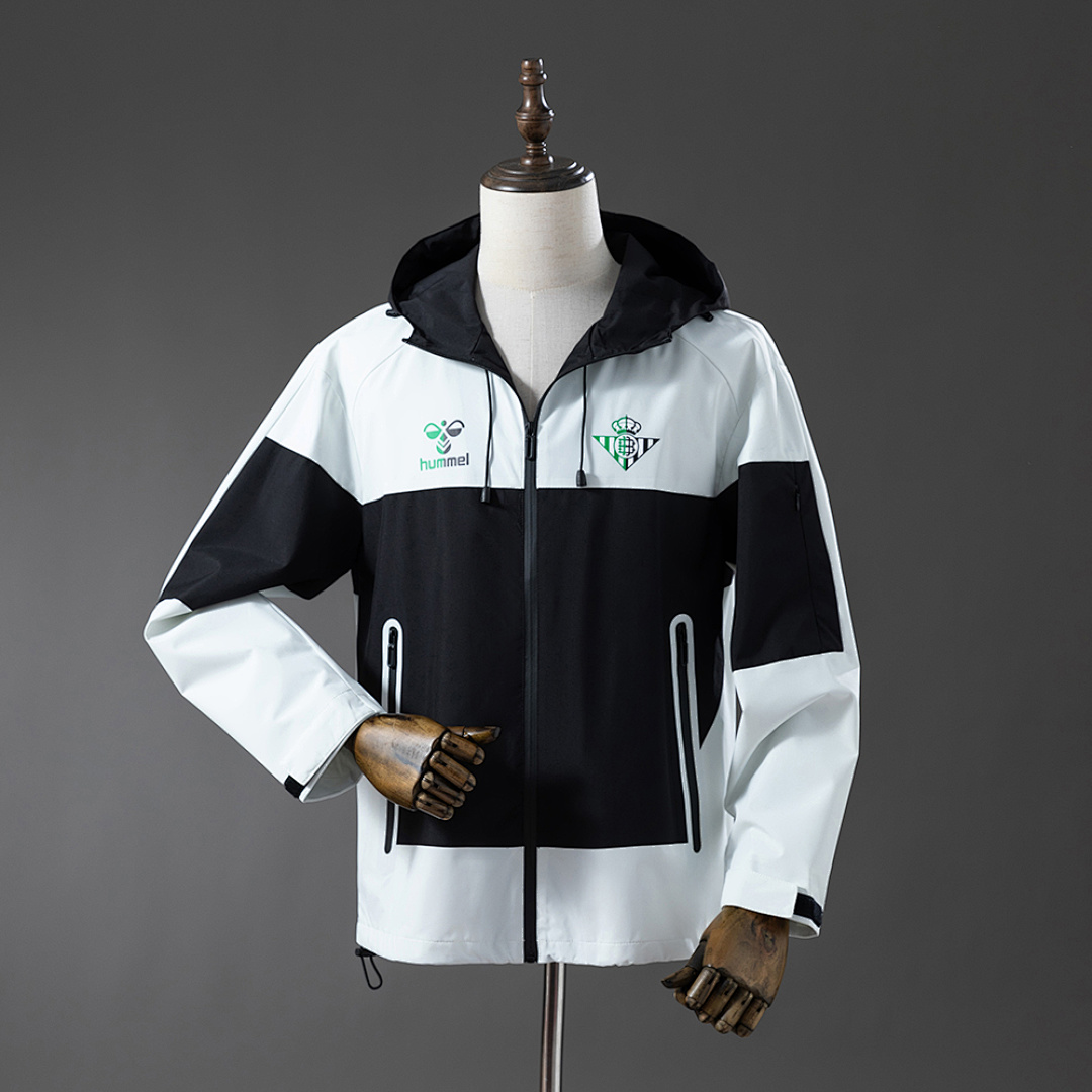 Real Betis Windbreaker - Black & White S-XXL 2