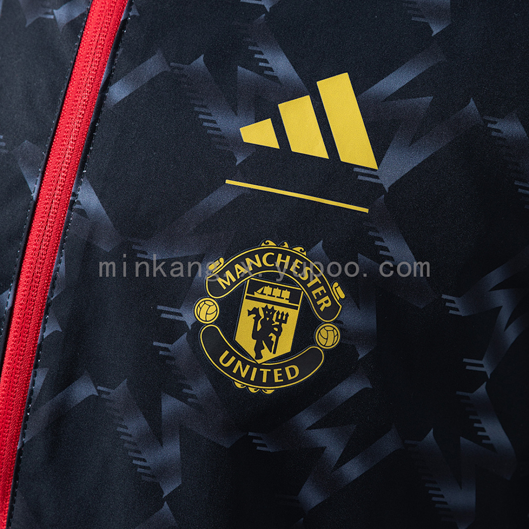 M-U Reversible Anthem Jacket Windbreaker - Black/Red S-XXL 5