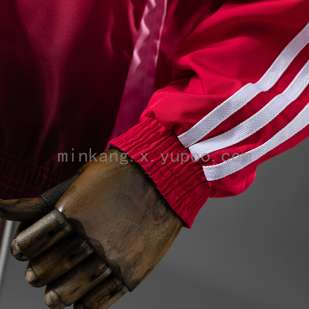 M-U Reversible Anthem Jacket Windbreaker - Black/Red S-XXL 7