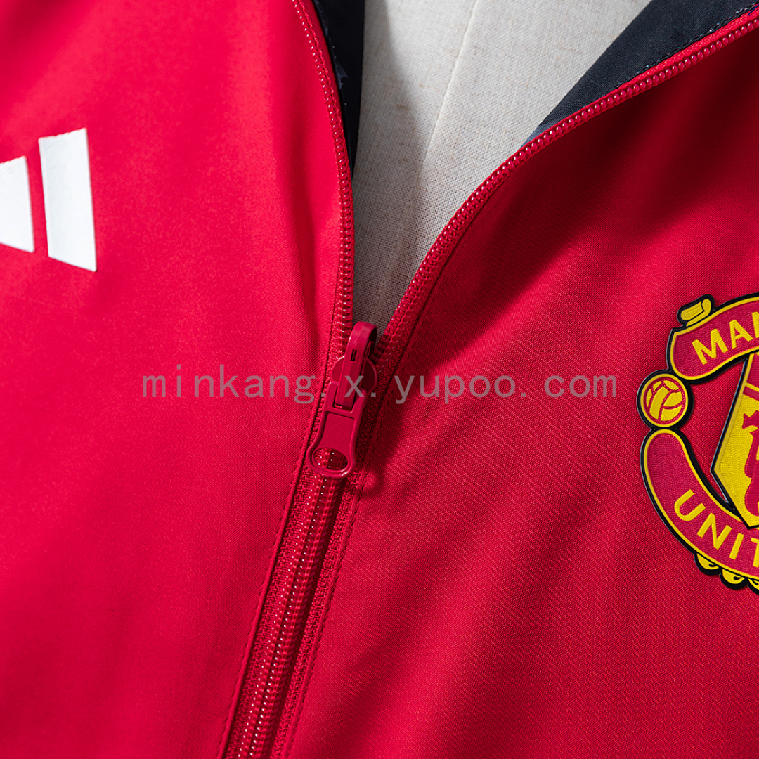 M-U Reversible Anthem Jacket Windbreaker - Black/Red S-XXL 8