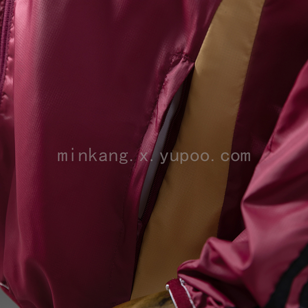 Roma Reversible Jacket Windbreaker - Red & Beige S-XXL 6