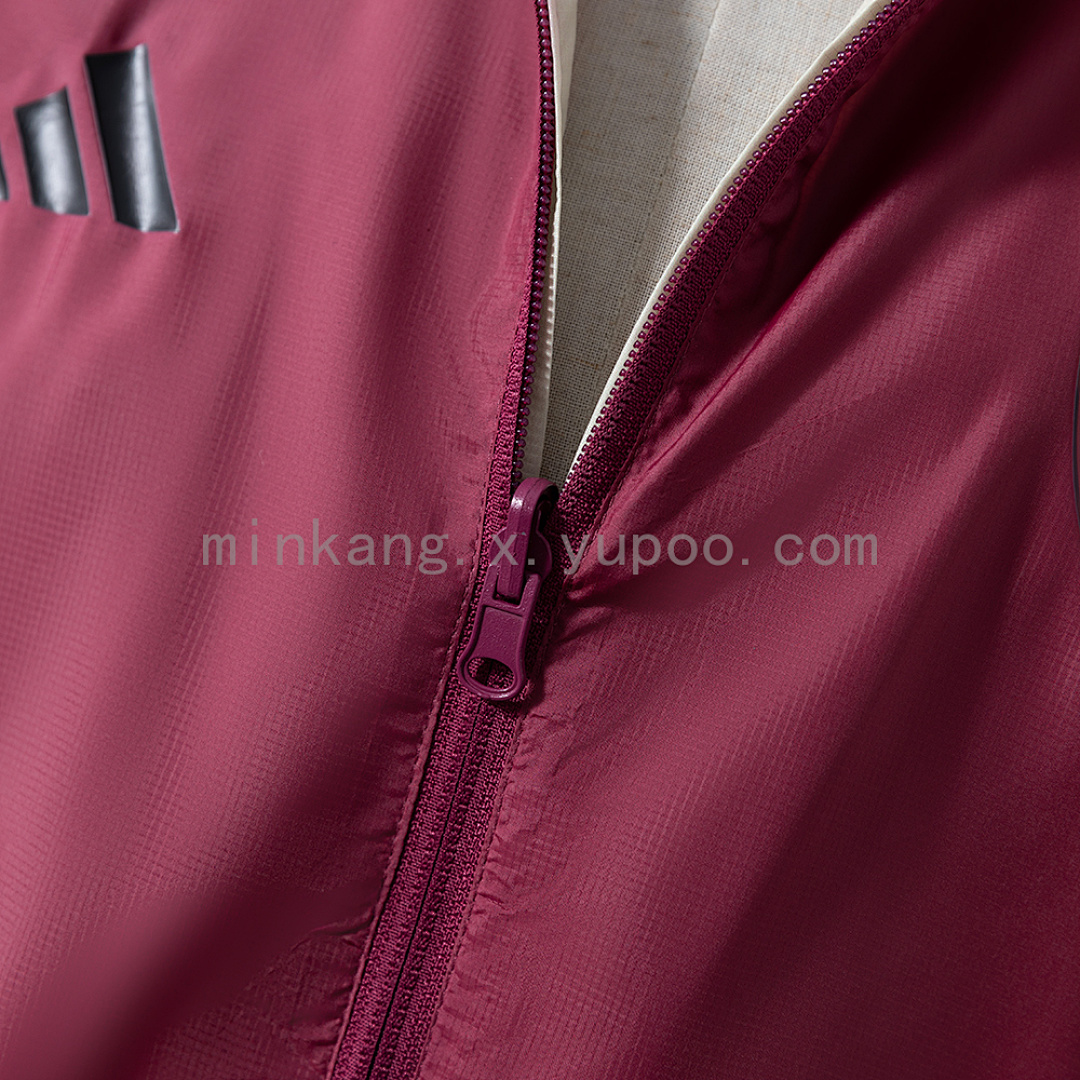 Roma Reversible Jacket Windbreaker - Red & Beige S-XXL 8