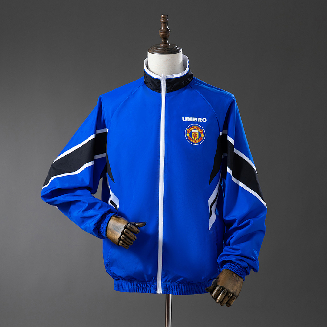 M-U Reversible Jacket Windbreaker - White & Blue S-XXL 2