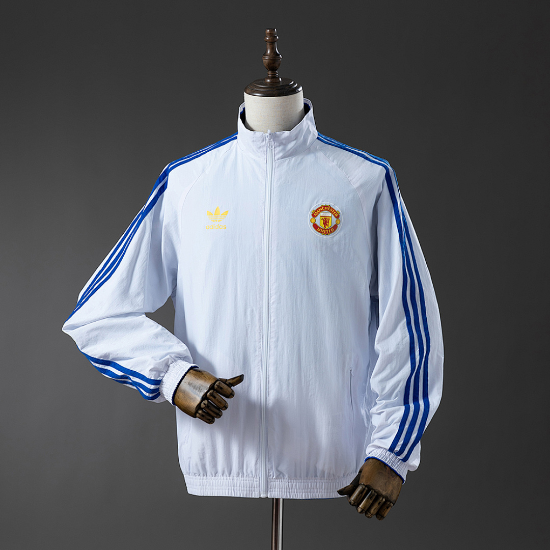 M-U Reversible Jacket Windbreaker - White & Blue S-XXL 3