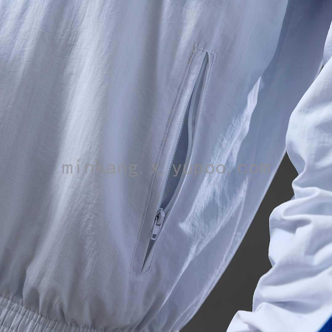 M-U Reversible Jacket Windbreaker - White & Blue S-XXL 6