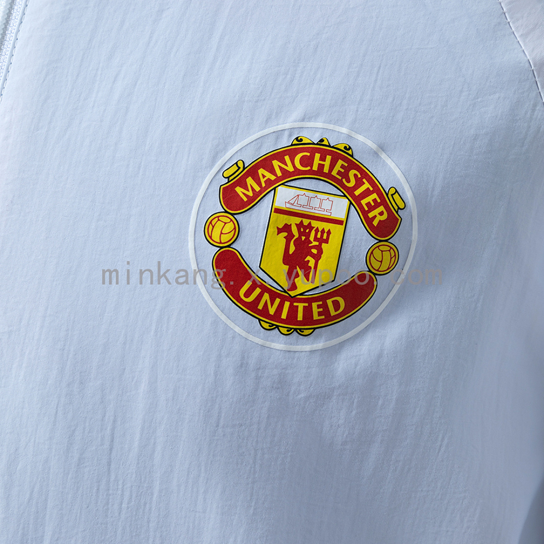 M-U Reversible Jacket Windbreaker - White & Blue S-XXL 10